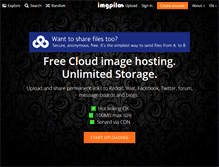 Tablet Screenshot of imgpile.com